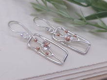 Load image into Gallery viewer, Sterling Silver Cherry Blossom Earrings
