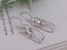 Load image into Gallery viewer, Sterling Silver Cherry Blossom Earrings
