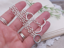 Load image into Gallery viewer, Sterling Silver Multi Chain Layering Toggle Bracelet
