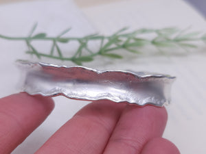 Sterling Silver Anticlastic Molten Cuff