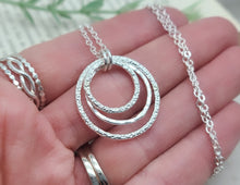 Load image into Gallery viewer, Sterling Silver Circle Pendant Necklace
