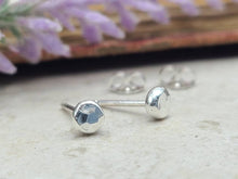 Load image into Gallery viewer, Small Sterling Hammered Stud Earrings
