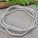 Load image into Gallery viewer, Sterling Silver Bangle Bracelet / Square / Hammered
