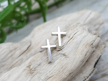 Load image into Gallery viewer, Small Cross Stud Earrings / Faith
