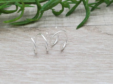 Load image into Gallery viewer, Sterling Silver Small Huggie Hoop Earrings / Hugger / Tiny Hoops
