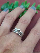 Load image into Gallery viewer, Sterling Silver and Copper Stacker Ring Set / Set of 3 or Set of 5
