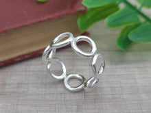 Load image into Gallery viewer, Sterling Silver Circle  Ring / Filigree / Organic
