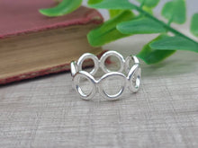 Load image into Gallery viewer, Sterling Silver Circle  Ring / Filigree / Organic
