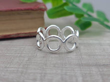 Load image into Gallery viewer, Sterling Silver Circle  Ring / Filigree / Organic
