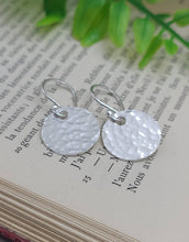 Load image into Gallery viewer, Sterling Hammered Disc Earrings / Everyday Staple
