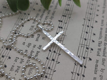 Load image into Gallery viewer, MENS Sterling Silver Cross Necklace
