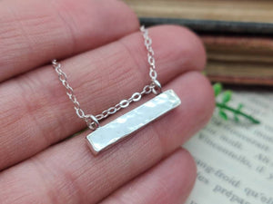 Sterling Silver Bar Necklace