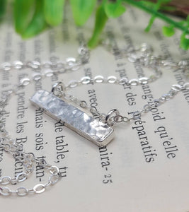 Sterling Silver Bar Necklace