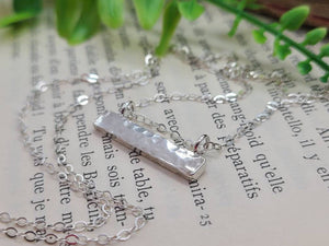 Sterling Silver Bar Necklace