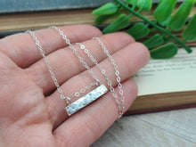 Load image into Gallery viewer, Sterling Silver Bar Necklace
