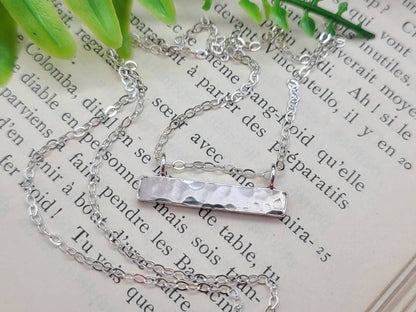Sterling Silver Bar Necklace