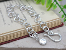 Load image into Gallery viewer, Sterling Silver Chain Link Bracelet / Hand Forged / Thick
