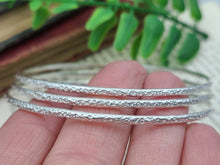 Load image into Gallery viewer, Sterling Silver Bangle Bracelet / Thin Bangles / Dainty
