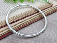 Load image into Gallery viewer, Thick Chunky 4 mm Sterling Silver Bangle / Heavy /
