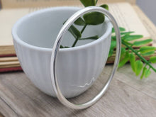 Load image into Gallery viewer, Thick Chunky 4 mm Sterling Silver Bangle / Heavy /

