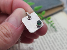 Load image into Gallery viewer, Sterling Silver &amp; Emerald Pendant Necklace
