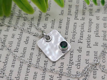 Load image into Gallery viewer, Sterling Silver &amp; Emerald Pendant Necklace
