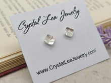 Load image into Gallery viewer, Small Sterling Square Stud Earrings / Post Earrings
